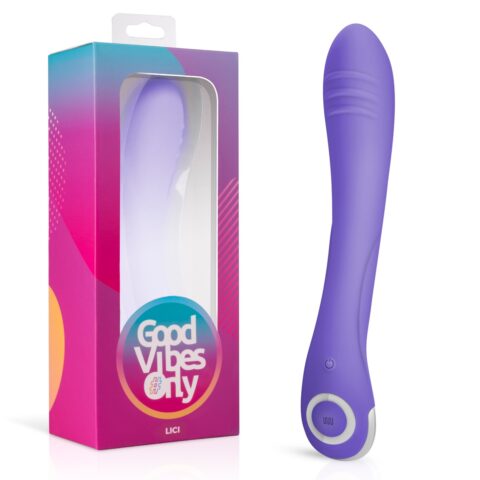 Вібратор для точки G Lici Good Vibes Only, силіконовий, фіолетовий, 22.5 х 3.7 см