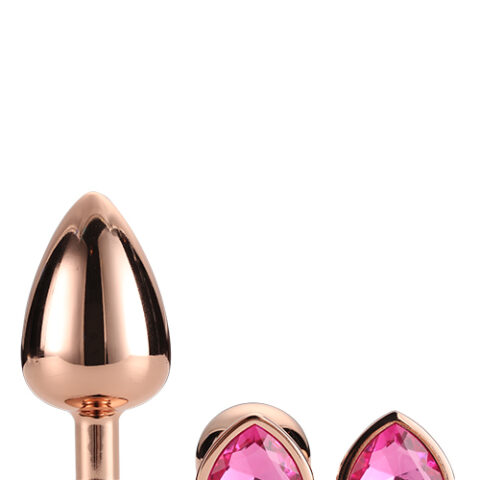 Dt21792 набір анальних пробок GLEAMING LOVE ROSE GOLD PLUG SET