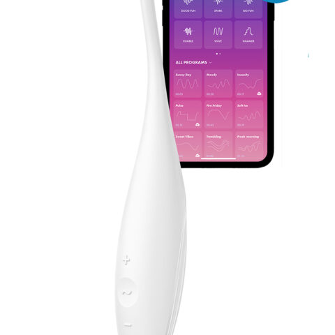 Вібратор-смарт із цілеспрямованою стимуляцією Satisfyer Twirling Joy, білий