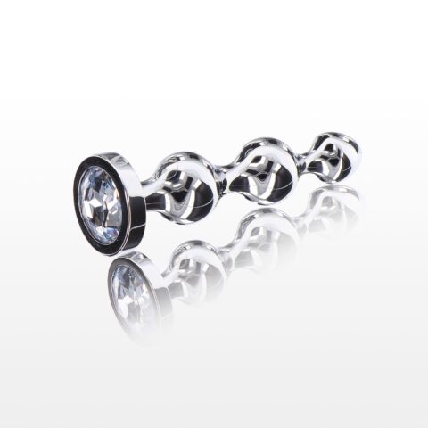 Анальна ялинка металева із кристалом Toy Joy Anal Play Diamond Star Beads, Medium