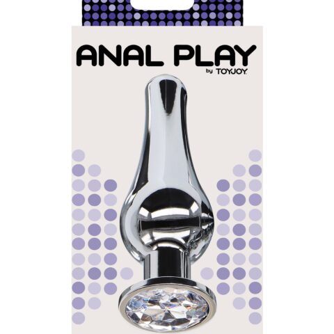 Анальна металева пробка TOY JOY Diamond, L, 13 × 9,5 см