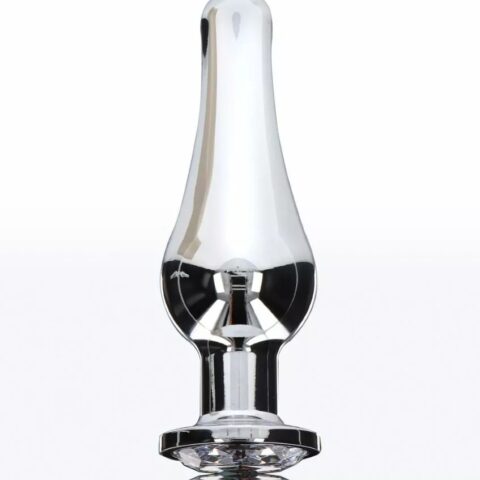 Анальна пробка із кристалом Toy Joy Diamond Bum Bijou сріблястий, Medium