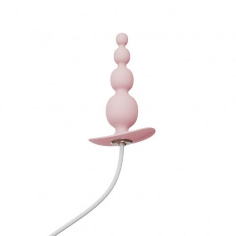 Анальний плаг із вібрацією Qingnan No.8 Mini Vibrating Anal Beads PINK