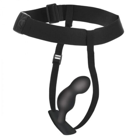 Анальний вібратор на ремінці XR Brands Prostate Plug з дистанційним керуванням, чорний