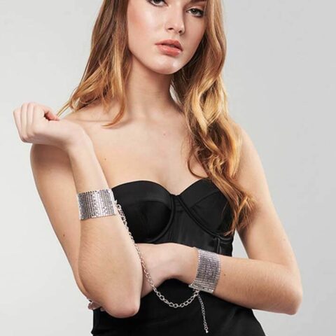 Браслети-наручники Bijoux Indiscrets срібні, OS