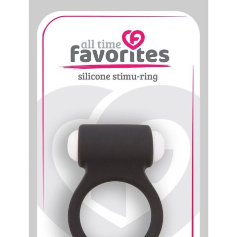 Ерекційне кільце зі знімною віброкулею Dream Toys All Time Favorites чорне