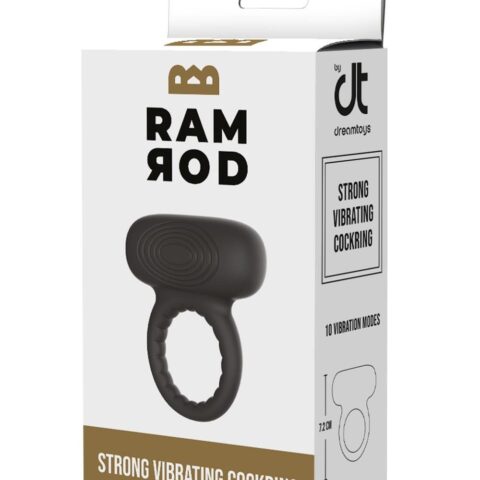 Ерекційне кільце для пеніса з вібрацією Dream Toys RAMROD чорне