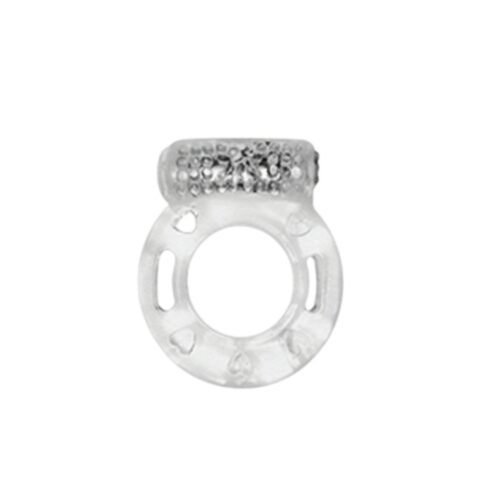 Кільце ерекційне Medica-Group Vibration Ring з вібрацією, прозорий