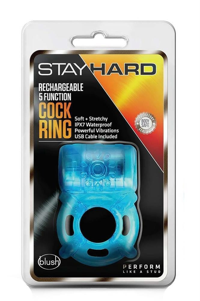 Кільце ерекційне з вібрацією Blush Stay Hard - Зображення 3