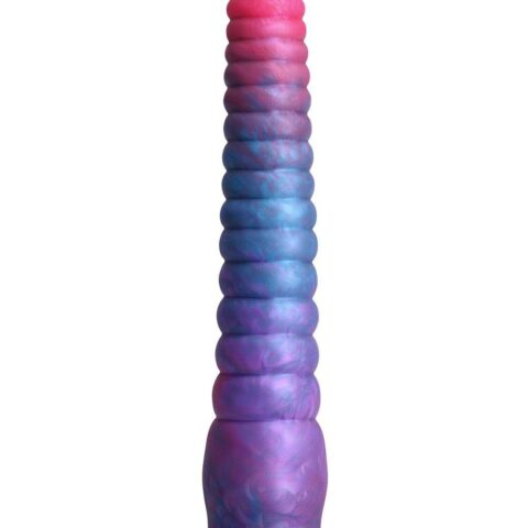 Фалоімітатор NS Novelties Colours Stacked рідкий силікон, рожево-синій, 23 см