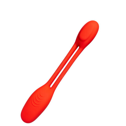Гнучкий вібратор для пар Every Night Toys Flexible з двома моторчиками, червоний