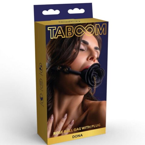Кляп-троянда з відкриттям Taboom Dona Rose Ball чорний