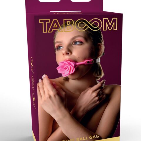 Кляп силіконовий Трояндочка Taboom Malibu Rose Ball Gag, рожевий