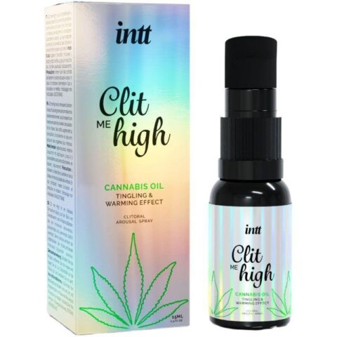 Кліторальні краплі з ефектом, що звужує і зігріває Intt Clit me High Cannabis, 15 мл