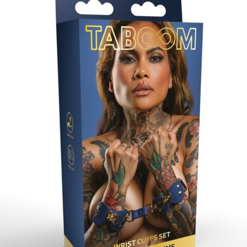 Комплект силіконових наручників на зап'ясті Taboom Silicone Supreme, синій