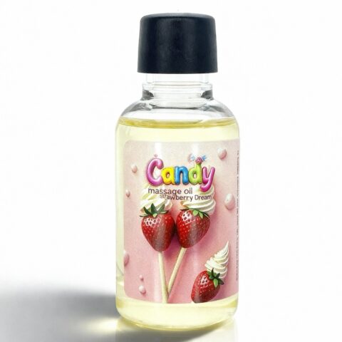 Олія масажна Candy з ароматом Полуниці зі вершками, 50 мл