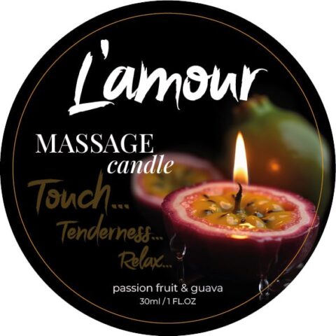 Масажна свічка L'amour Passionfruit & Guava з ароматом гуави та маракуї, 30 мл
