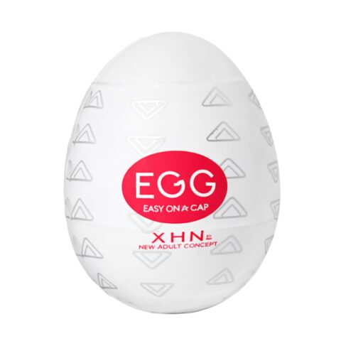 Мастурбатор-яйце з рельєфом XHN STAIR Egg Easy Ona-Cap, білий, 52 × 68 мм