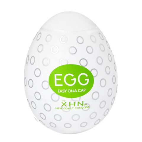 Мастурбатор-яйце з рельєфом XHN BUMPY Egg Easy Ona-Cap, білий, 52 × 68 мм