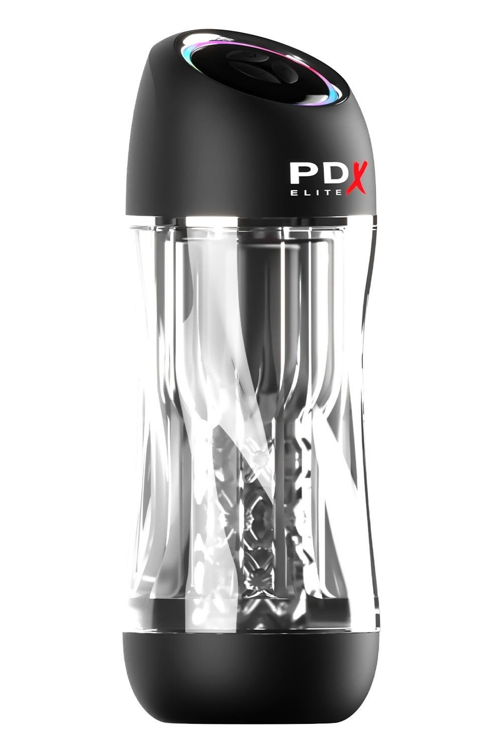 Мастурбатор Pipedream PDX Elit Viewtube Pro Clear з вібрацією та вакуумом, 23 см - Зображення 2