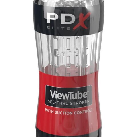 Мастурбатор Pipedream PDX Elite Viewtube See-Thru Stroker прозорий, 18.5 см