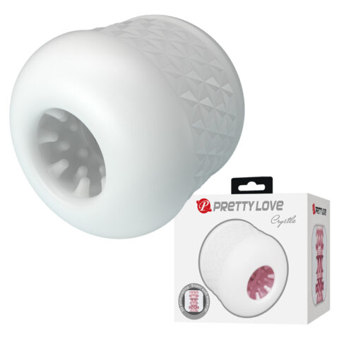 Міні-мастурбатор нереалістичний Pretty Love Crystle, білий