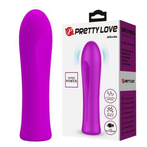 Міні-вібратор PRETTY LOVE Alfreda 12 режимів, 10.2 х