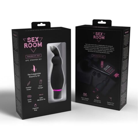 Набір аксесуарів для сексу Dream Toys Sex Room Raunchy, 6 предметів, чорний/рожевий