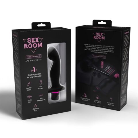 Набір для анальних ігор Dream Toys Sex Room, 6 предметів, чорний/рожевий