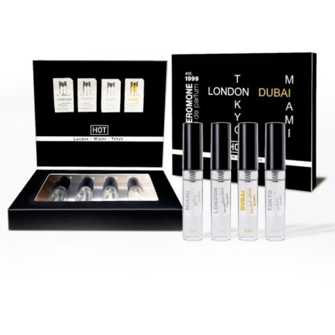 Набір парфумів для чоловіків з феромонами HOT LMTD Pheromone Perfume Мen, 4x5 мл