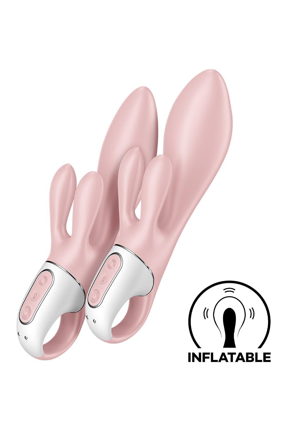 Надувний вібратор-кролик Satisfyer Air Pump Bunny 3 рожевий - Зображення 5