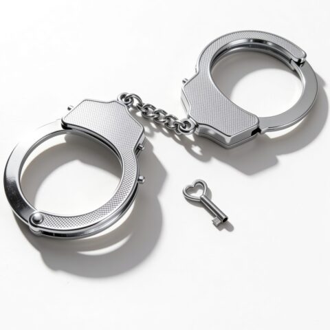 Наручники металеві DS Fetish, срібні