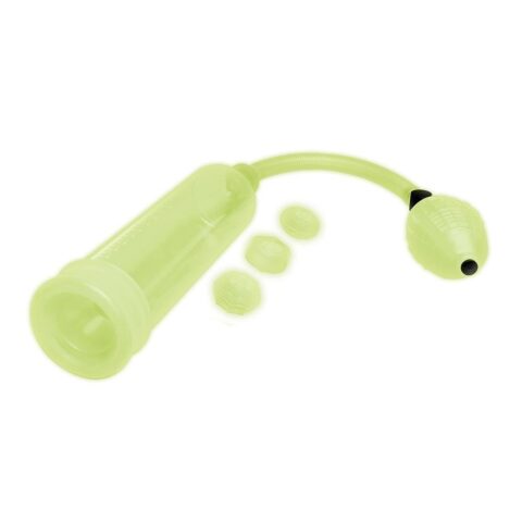 Помпа для члена Whipsmart Glow In The Dark 3 кільця в комплекті, що світиться в темряві, 23.5 см