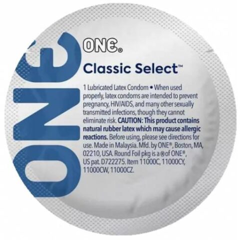 Набір класичних латексних презервативів One Classic Select (ціна за 5 шт.)