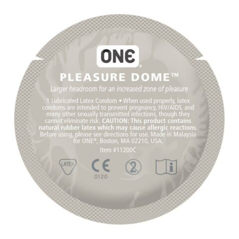 Набір латексних презервативів One Pleasure Dome із розширеною головкою (ціна за 5 шт.)