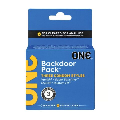 Презервативи універсальні ONE Backdoor Pack для вагінального та анального сексу (ціна за упаковку, 3 шт.)