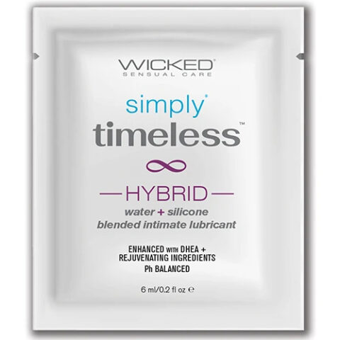 Пробник гібридного лубриканта Wicked Simply Timeless Hybrid без гліцерину, 6 мл