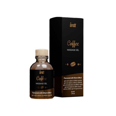 Їстівний масажний гель для інтимних зон Intt Coffee з ефектом зігрівання, 30 мл