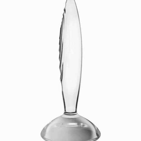 Скляна анальна пробка Satisfyer Sparkling Crystal прозора