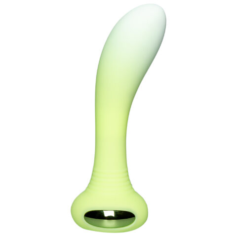 Універсальний вібратор з підсвічуванням Every Night Toys для точки G або P, зелений градієнт