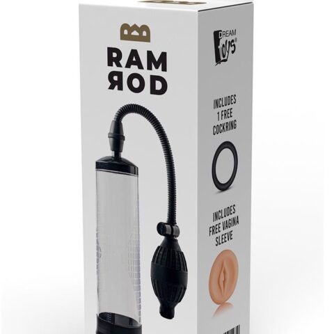 Вакуумна помпа для пеніса Dream Toys Ramrod з ерекційним кільцем та реалістичною насадкою