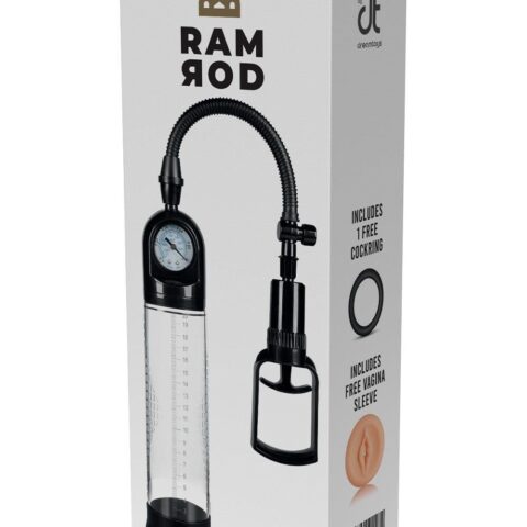 Вакуумна помпа для пеніса з реалістичною насадкою Dream Toys Ramrod та ерекційним кільцем