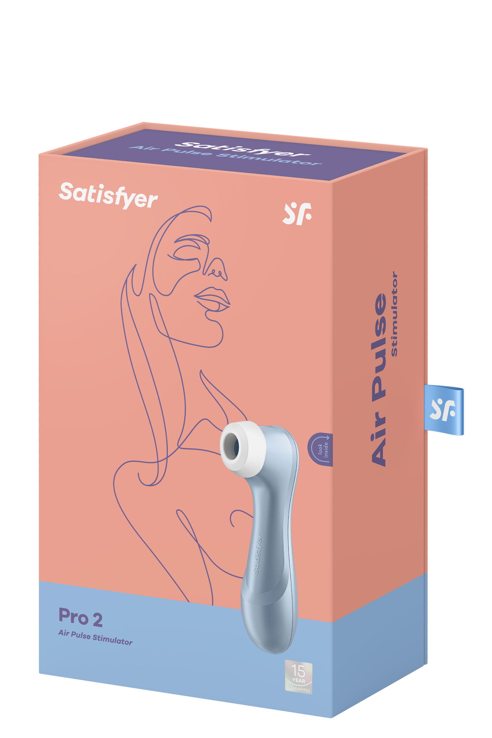 Вакуумний кліторальний стимулятор SATISFYER PRO 2 блакитний - Зображення 11