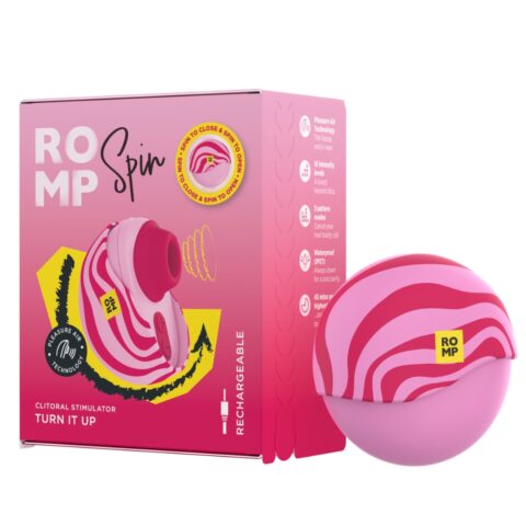 Вакуумний стимулятор клітора ROMP Spin в тревел-форматі, рожевий