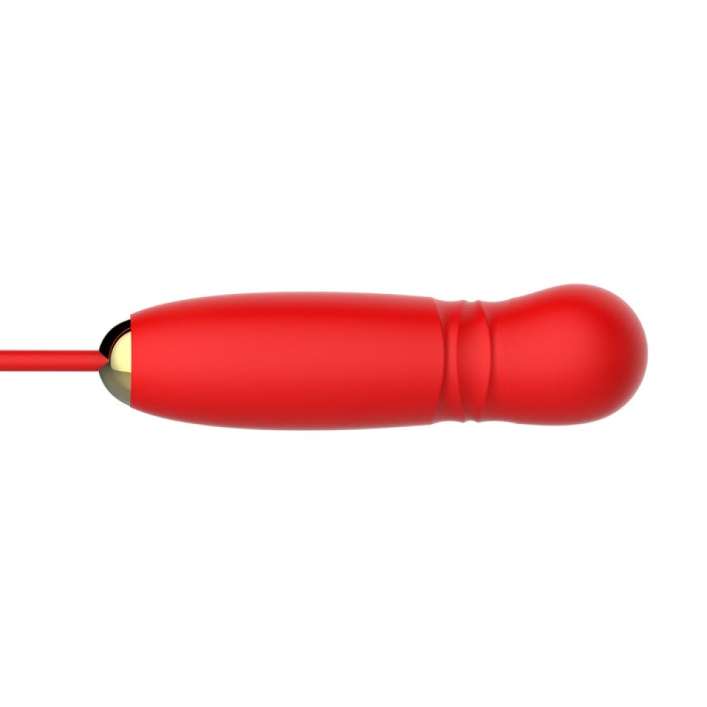 Вакуумний стимулятор у вигляді троянди Every Night Toys з пульсацією, червоний - Зображення 7