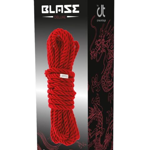 Мотузка для бондажу Dream Toys Blaze Deluxe нейлонова, червона, 5 м