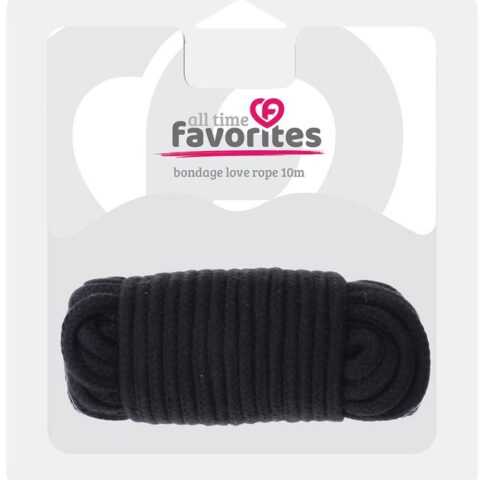 Мотузка для бондажу Dream Toys All Time Favorites чорна, 10 м