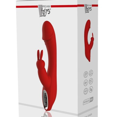Вібромасажер кролик Dream Toys Red Revolution Artemis червоний