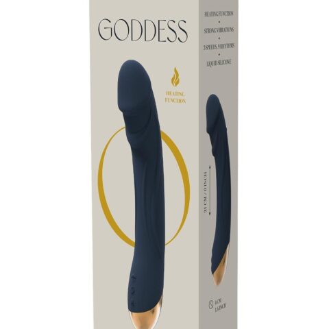Вібромасажер з функцією нагріву Dream Toys Goddess Collection Boreas синій