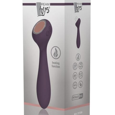 Вібромасажер двосторонній з функцією нагріву Dream toys Royal Fantasies Panacea фіолетовий